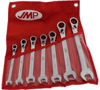 Jeu de clés mixtes à cliquet JMP 7 pièces avec inverseur