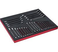 Jeu de clés mixtes à cliquet standard Bahco Fit&Go 3/3 avec insert en mousse - 30 pièces
