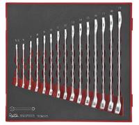 Jeu de clés mixtes Foam2 tray 5,5- 19mm 15 pièces Teng Tools TED6515