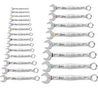 Wera Jeu de clés mixtes 6003 Joker 22 – 22 pièces, 5,5–32 mm, clés à cliquet à anneaux, étui