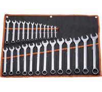 Jeu de clés Premium Jeu de clés à cliquet 25 pièces - Métrique 6-32mm - Parfait pour l'atelier
