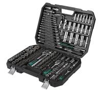 Jeu de clés professionnelles - 216 pièces liquet à 72 dents - Entraînement de 0,64/0,95/1,27 cm - Pour la réparation automobile et les travaux de bricolage - Coffret robuste