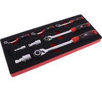 Jeu de cliquets réversibles JMP Micro 8 pièces insert inox