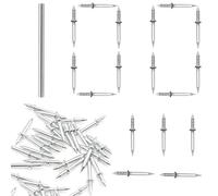 Jeu de clous à Double tête, antirouille, sans couture, for plinthes, Fixation solide, sans marques, 10 à 500 pièces(100pcs)