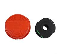 Jeu de cordes fonctionnelles pour débroussailleuse avec capuchon de bobine et ligne intégrée pour modèles Black & Decker 70333 GL9035