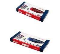 Jeu de couleurs aquarelles, 2 x 21 couleurs + 7 espaces vides, 2,5 ml, boîte en métal