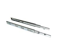 Emuca - Glissières pour tiroir à billes 45 x 600 mm - sortie totale - 1 paire avec équerres