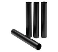 Jeu de couverts Moka, 4 pièces, en acier noir, dimensions : 14 x 2 x 2 cm