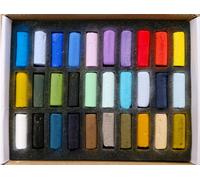 Jeu de crayons de pastel, 30 demi-crayons, pour une utilisation en extérieur, thème : océan, qualité extra-fine