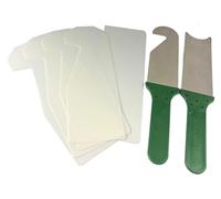 Jeu de crochets pour serrures de porte, comprenant 2 pièces en acier inoxydable avec une lame de contournement allongée et 5 feuilles de plastique nanotechnologique
