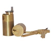 Jeu de cylindres ZENITH pour serrure laiton poli 45 mm ISEO 56370451S