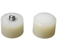 Jeu de deux embouts nylon pour maillet à tête 35 mm