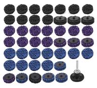 Jeu de disques abrasifs, 46 pièces, disques en forme de turbine de 50 mm pour le ponçage et le polissage