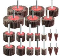 Jeu de disques abrasifs à lamelles, 20 pièces - Disques abrasifs pour perceuse et visseuse sans fil, grain 80