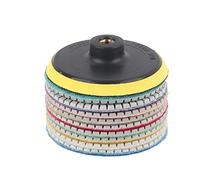 Jeu de disques de meulage, 10 pièces, Kit de meules rondes de 100Mm, meulage efficace pour le polissage de la pierre de Quartz et de marbre