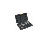 Jeu de douilles 1/4", 36 pces 6-13mm, embouts, coffret de cliquets
