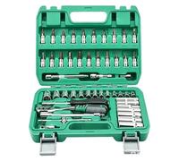 Jeu de douilles 1/4", 53 pièces, entraînement métrique 1/4"