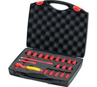 Jeu de douilles 1/4" VDE, 20 pièces, dans un coffret Wiha | 4010995430252