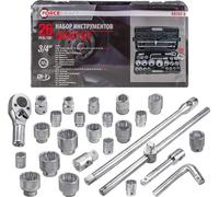 Jeu de douilles 3/4" 12 pans, coffret 26 pièces