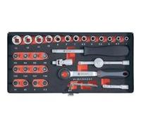 TOOLCRAFT Kit de Clés à Douille métrique 1/4 (6.3 mm) 36 Pièces 826363