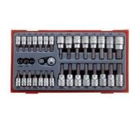 Jeu de douilles 6 pans 1/4" - 35 pièces