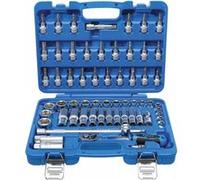 jeu de douilles 6 pans et embouts en pouces 3/8 - coffret bgs 61 pcs - Bgs Technic G