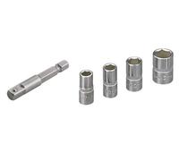Pack de 4 douilles WOLFCRAFT 2413000 7/8/10/13 mm + adaptateur