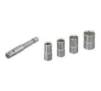 Pack de 4 douilles WOLFCRAFT 2413000 7/8/10/13 mm + adaptateur