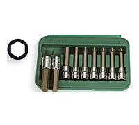 Jeu de douilles 6 pans HANS 1/2 pouces 9 pièce (M4 - M17) 100mm