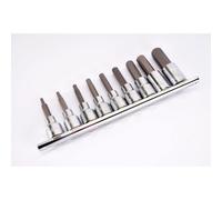 Jeu de douilles 6 pans TOPTUL 1/2 pouces 9 pièce (4, 5, 6, 7, 8, 10, 12, 14, 17 mm)