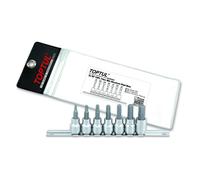 Jeu de douilles 6 pans TOPTUL 3/8 7Stk 1/8 5/32 3/16 7/32 1/4 5/16 3/8 pouces