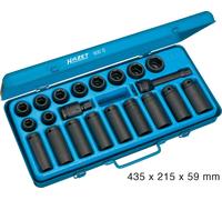 Jeu de douilles à choc 23 pièces Hazet 900S Propulseur: 1/2\ (12.5 mm) 1 set