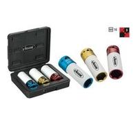 Jeu de douilles à choc 3 pièces Vigor V2522 Propulseur (tournevis): 1/2 (12.5 mm) Sortie: 6 pans extérieurs 1 set G