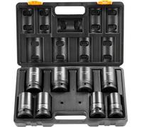 Jeu de douilles à choc 8 pièces, 6 pans, embout 1 pouce, coffret à outils à cliquet