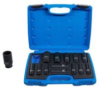 Jeu de Douilles à Choc Gear Lock 1/2 10-32 mm - 14 pcs - Résistant et Pratique, Acier, Pro - D-Work