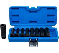 Jeu de Douilles à Choc Longues Profil E 12,5 mm (1/2) E10 - E24 - 9 pcs - Performance et Durabilité - D-Work