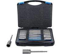 Jeu de Douilles à Choc Six Pans Extra Longues 6,3 mm (1/4) - 15 pcs 5,5-19 mm - Pour Perceuses, Résistantes et Pratiqu - D-Work