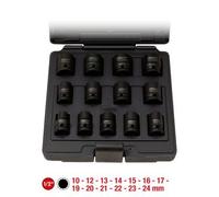 KS Tools – Jeu de douilles 515.0900 – 1/2 pouce, 12 pans, 13 pièces, acier au chrome-molybdène