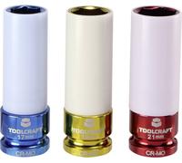 Jeu de douilles à chocs renforcées TOOLCRAFT 1544321 6 pans extérieurs 3 pièces Propulseur: 1/2\ (12.5 mm) 1 pc(s)