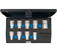 Jeu de douilles à emboîter 1/2" 9 pièces E10-E24 Gedore | 4010886626597