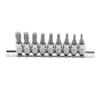 BGS technic KG - Jeu de douilles à embouts 2164 - Torx Plus 6,3 mm (1/4") T10-T50 - 9 pièces