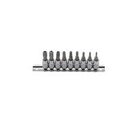 Jeu de douilles à embouts pour Torx Plus - 6,3mm (1/4) - avec perçage T10/T50 - 9 pcs - 2165