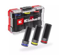 Jeu de douilles à impact ? 3 pièces ? 1/2? ? 17/19/21 mm ? avec protection jantes ? acier CrMo