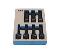 Jeu De Douilles À Impact En Étoile Laser Outils 1/2"D 7 Pièces 7119