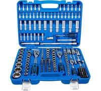Jeu de Douilles à Six Pans - 192 pcs 6,3 mm (1/4), 10 mm (3/8), 12,5 mm (1/2) - Acier Résistant - Polyvalence et Pré - D-Work