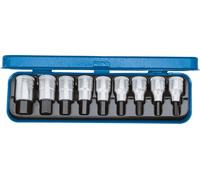 Jeu de douilles à vis, taille 1/2", 9 pièces, 3/16-5/8", hexagonal, Gedore | 4010886615645