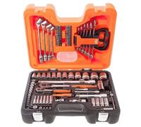 Bahco - Kit douilles S910 - Douilles longues 6 pans 1/4" et 1/2" métriques + clés mixtes 91 pièces