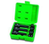 Jeu de douilles de soufflage TOPTUL 1/2 pouces 10 pièce M14 M16 M18 12-kant 44mm + 77mm
