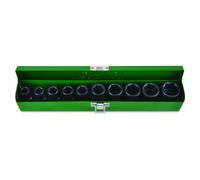 Jeu de douilles de soufflage TOPTUL 1/2 pouces 10 pièce10 11 12 13 14 17 19 21 22 24 mm