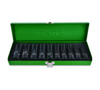 Jeu de douilles de soufflage TOPTUL 1/2 pouces 10 pièce10 11 12 13 14 17 19 21 22 24 mm